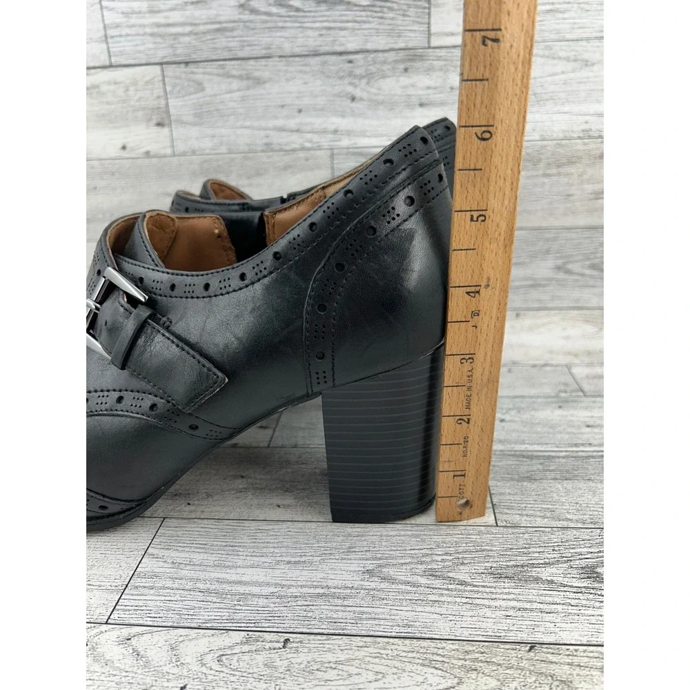 Clarks black leather